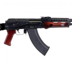 Carabine PSA AK-47 GF3 Forged Triangle Side Folding Rifle with Cheese Grater Upper Hand Guard, Redwo