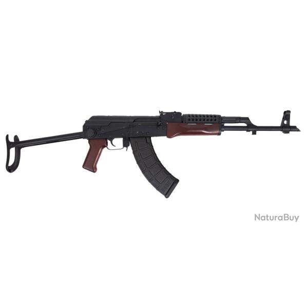 Carabine PSA AK-47 GF3 Forged Romanian Under Folding Rifle with Cheese Grater Upper Handguard, Redwo
