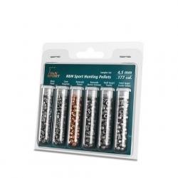 Plombs H&N : Assortiment de 6 types de plombs "Set Hunting"