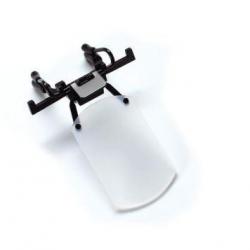 Cache oeil clips translucide pour lunette de vue
