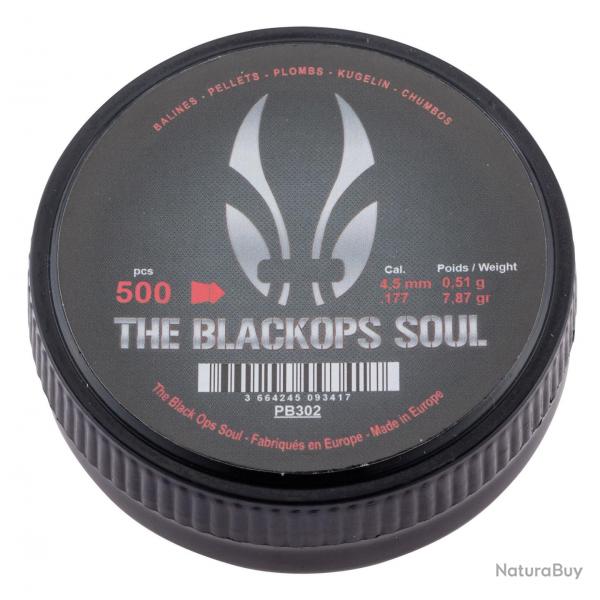 Plombs The Black Ops Soul  tte pointue cal. 4,5 mm