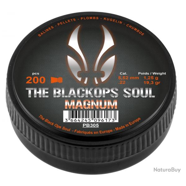 Plombs The Black Ops Soul  tte Magnum cal. 5,5 mm