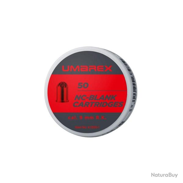 BOTE DE 50 CARTOUCHES Umarex CAL. 9 MM R.K  BLANC