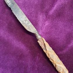Couteau Scandinave, 15e - 16e siècle, manche os