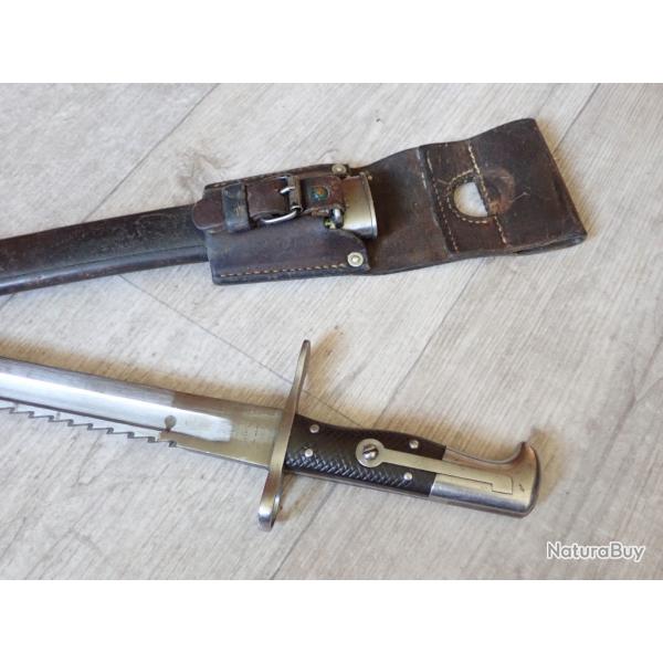 Baonnette Suisse VETTERLI spcifique aux gardes, musiciens, ou agents pnitenciers