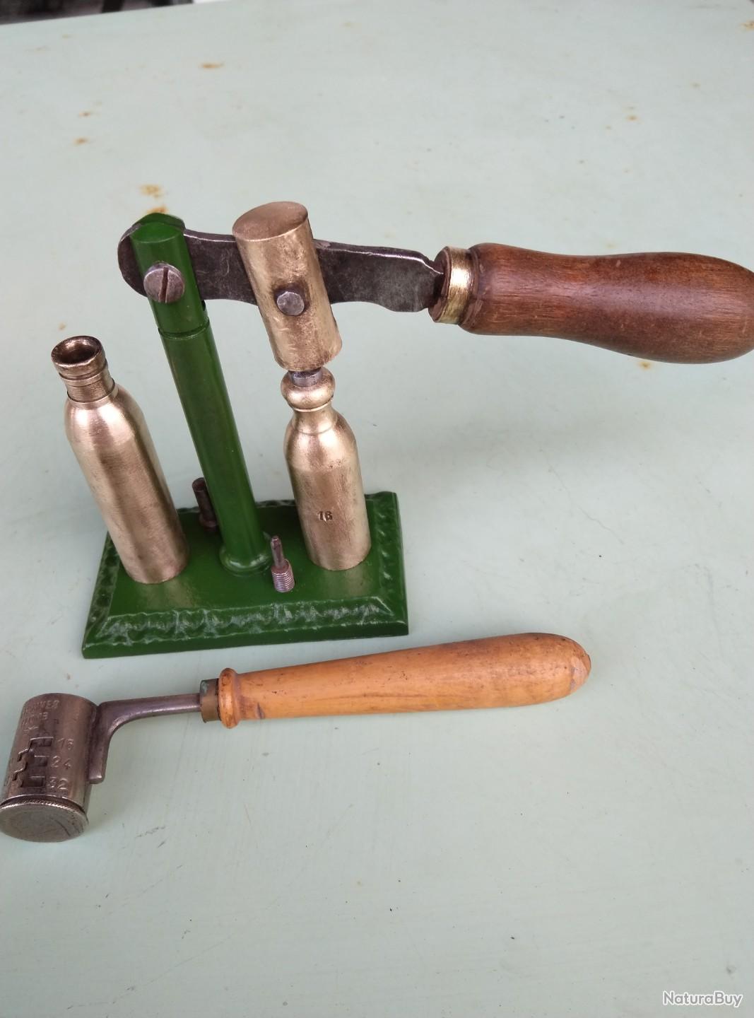 Mesure à Poudre Réglable Ancienne - BGI Co 1890, Métal Et Bois, Collection Tir