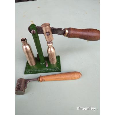 Ancienne Pince Désamorceur Calibre 16 En Laiton – Chasse Collection – Fabriqué En France