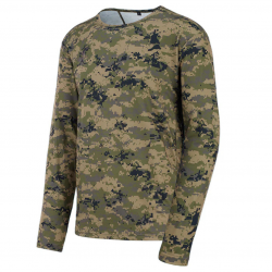 T SHIRT ORSET MANCHES LONGUES GREEN PIXEL STAGUNT