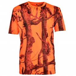 T Shirt de chasse Ghostcamo fluo Percussion
