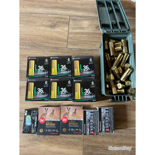 Lot de munitions cal 12