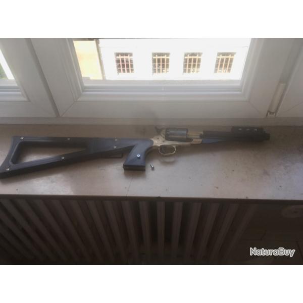 Ensemble pour remington 1858 avec crosse d'paule, plaquettes de crosse et rail
