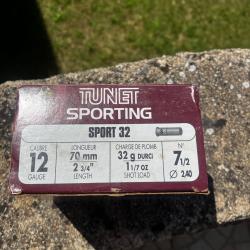 Cartouches TUNET SPORTING Calibre 12