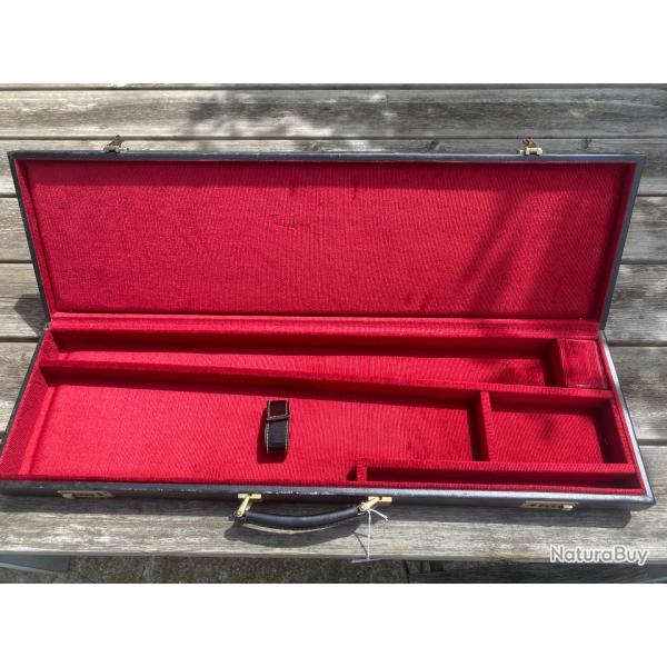 Magnifique mallette browning en cuir feutr pour fusil