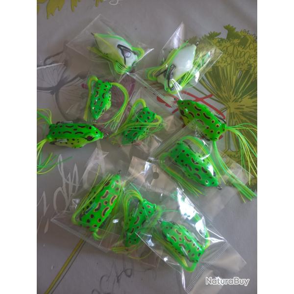 Lot de 10 leurres de surface