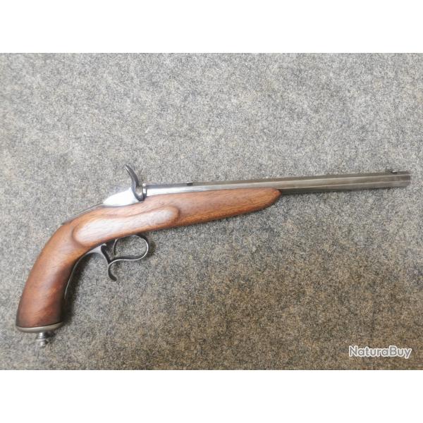 Pistolet de salon annes 1900 calibre 6mm ou 22 rf.