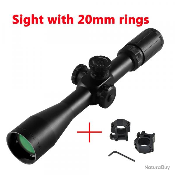 BSA Optics TMD 4-14X44 FFP porte de chasse premier plan focale *sight with 20 mm LIVRAISON GRATUITE