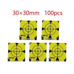 Cibles de tir réfléchissantes vert 60x60mm JYX 100pcs - 30x30MM