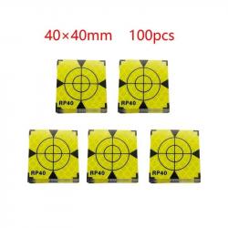 Cibles de tir réfléchissantes vert 60x60mm JYX 100pcs - 40x40MM