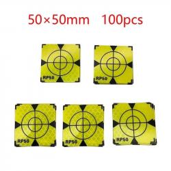 Cibles de tir réfléchissantes vert 60x60mm JYX 100pcs - 50x50MM