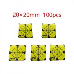 Cibles de tir réfléchissantes vert 60x60mm JYX 100pcs - 20x20MM