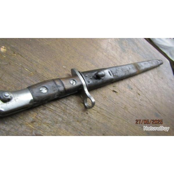 RARE BAONETTE U.S REMINGTON MODLE 1913 DE 1917 POUR ANGLETERRE ENFIELD WW1 14/18 Grande Bretagne