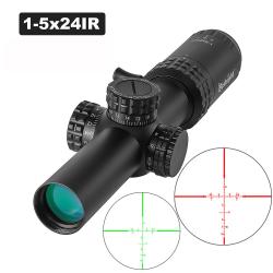 Lunette de visée DulOptical éclairée rouge et verte 1-5x24 -**sight with 11mm LIVRAISON GRATUITE