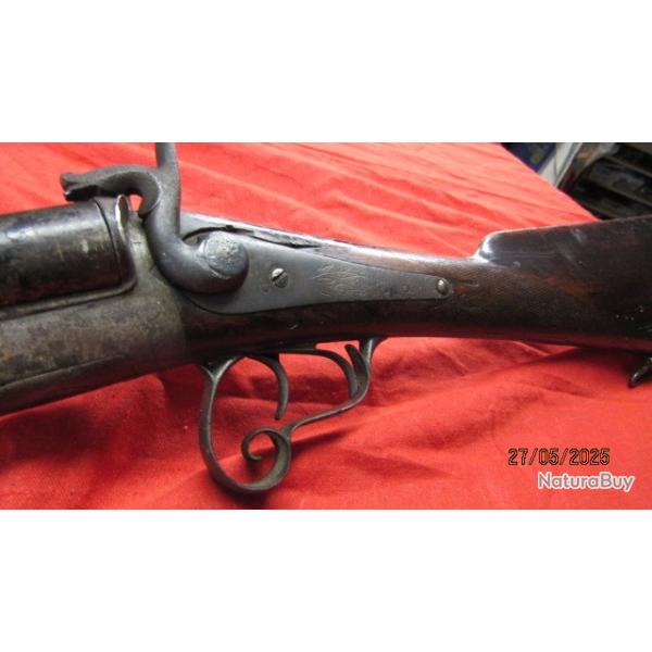 fusil chasse  broche fonctionnel chien chang cal 16 St Etienne