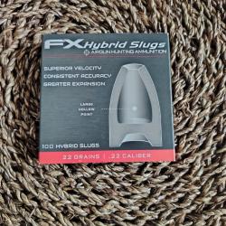 Slugs FX hybride 5.5 mm HP 22 grains