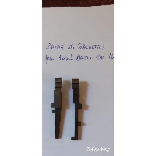 Paire de gchettes pour fusil Dactu cal 12