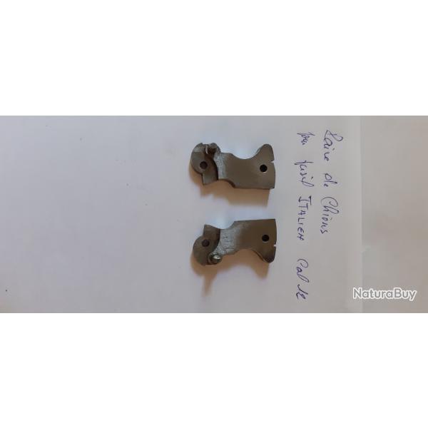 Paire de chien pour fusil italien cal12