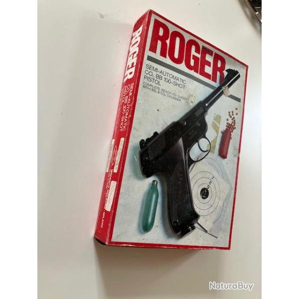 Pistolet Roger Vintage avec bote. Rare