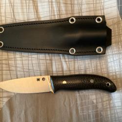 VEND COUTEAU DE BUSHCRAFT SPYDERCO DESIGN DE CHRIS CLAYCOMB
