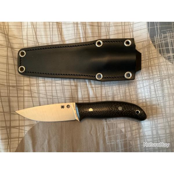 VEND COUTEAU DE BUSHCRAFT SPYDERCO DESIGN DE CHRIS CLAYCOMB