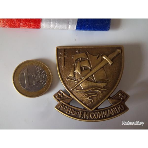 insigne militaire commando marine 1er bataillon de fusillier marin