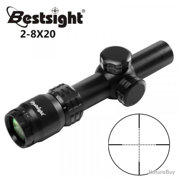 2-8x20 lunette de vise Mil Dot rticule vue -**scope with 11mm LIVRAISON GRATUITE