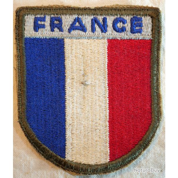 insigne Patch France poque WWII fabrication US BEA24FRA001  Strictement authentique