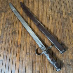 BAÏONNETTE ARISAKA MOD 30 AISAN KOGYO - RIKEN KOZAI DE L'ARMÉE IMPÉRIAL JAPONAISE AVEC SON FOURREAU