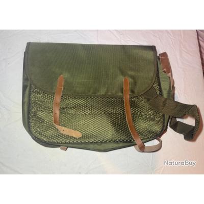 Sac Bandoulière Sacoche en Toile Cartable Hommes Vert armée - Sac