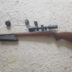 Carabine CZ 455 bois + lunette Hawk 3-9 22lr