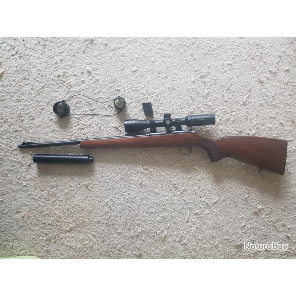 Carabine CZ 455 bois + lunette Hawk 3-9 22lr