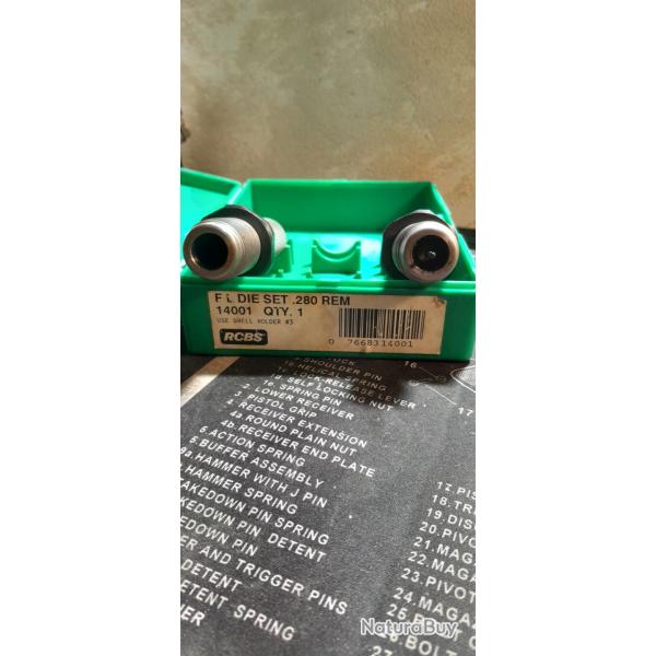 outil rechargement rcbs 280 Remington