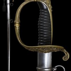 N65 - Rare sabre d'officier supérieur d'infanterie de marine 1856