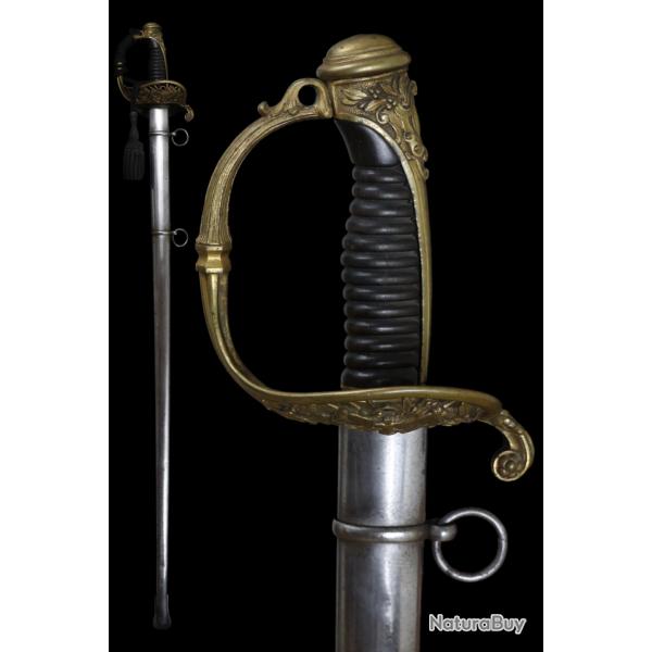 N65 - Rare sabre d'officier suprieur d'infanterie de marine 1856