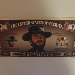 Billet de CLINT EASTWOOD ONE MILLION - THE UNITED STATES OF AMERICA