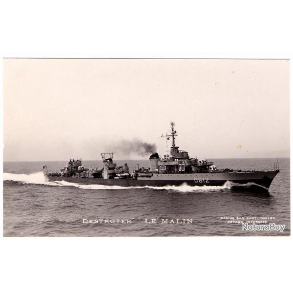 CPA - Marine Militaire -DESTROYER LE MALIN - N1434