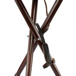 Siège trépied pliant bois - Luxe 65 cm
