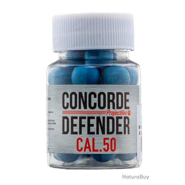 Cal. 50 - Billes de Dfense caoutchouc - Pot de 30 billes