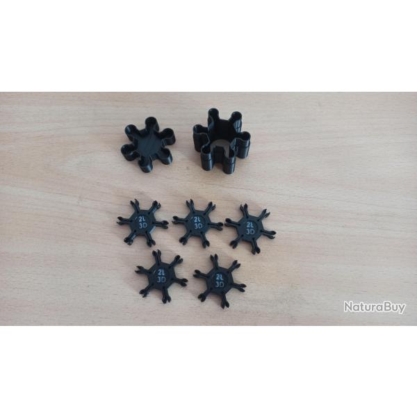 porte amorce type 1075 + boite de rangement porte amorce poudre noire