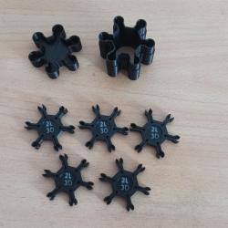 étoile porte amorce type 1075 + boite de rangement porte amorce poudre noire