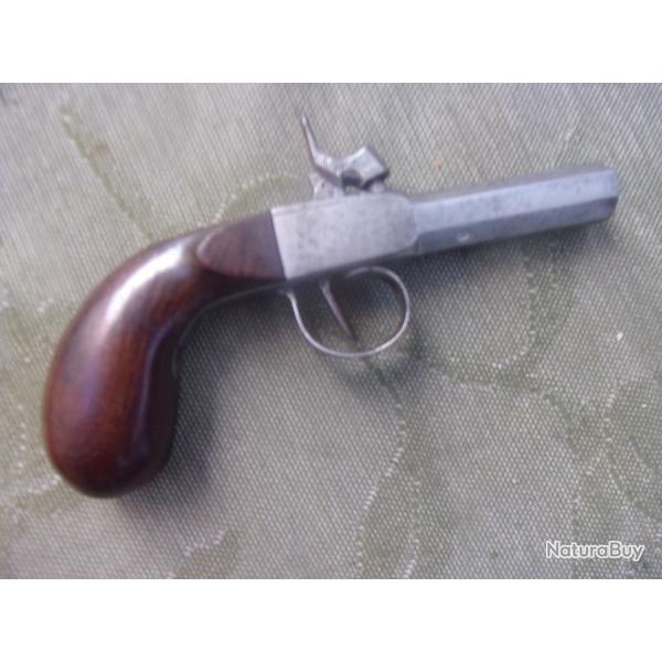 pistolet  percussion coup de poing 16,5 cm